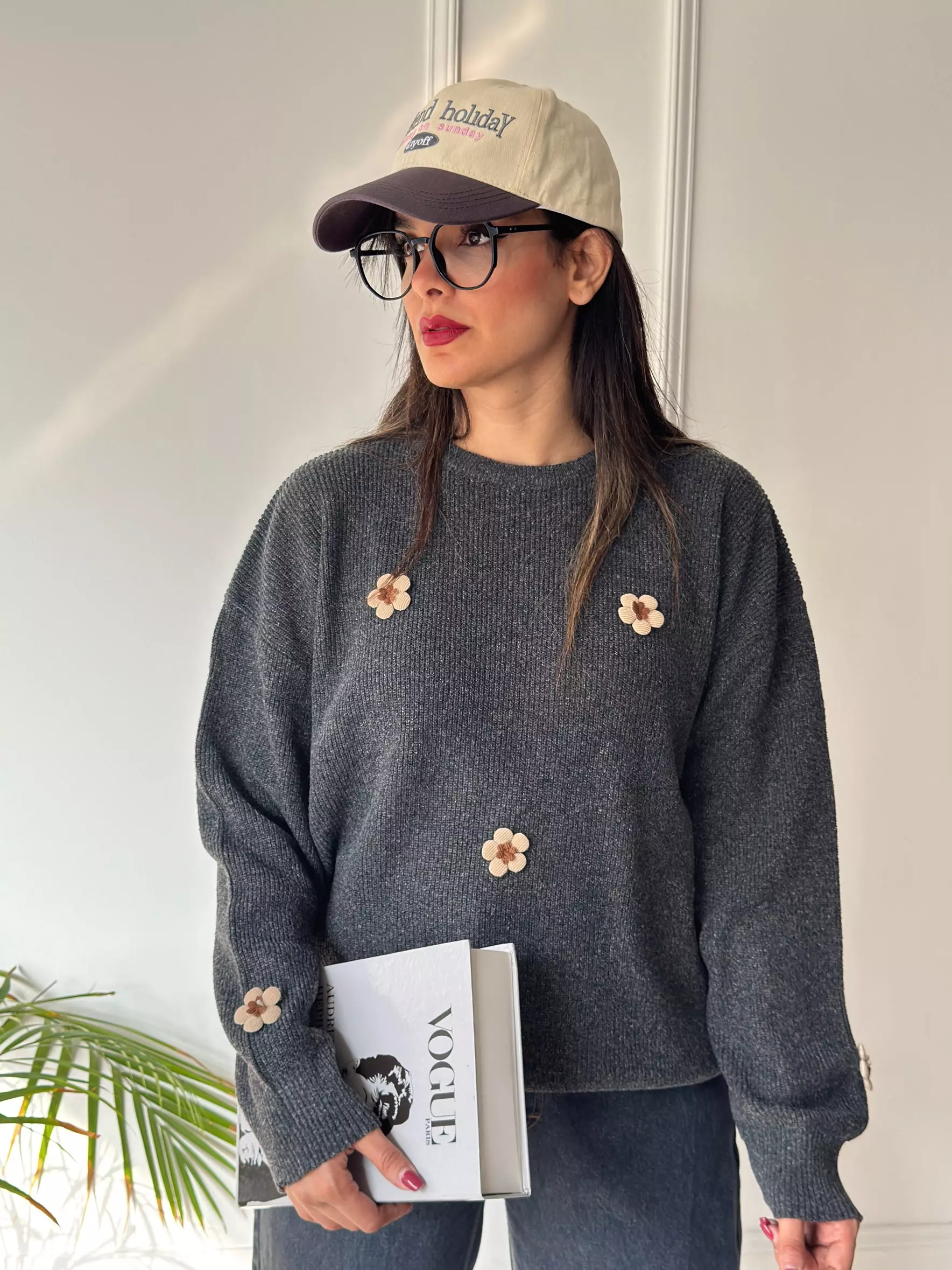 بافت پینترستی بابونه